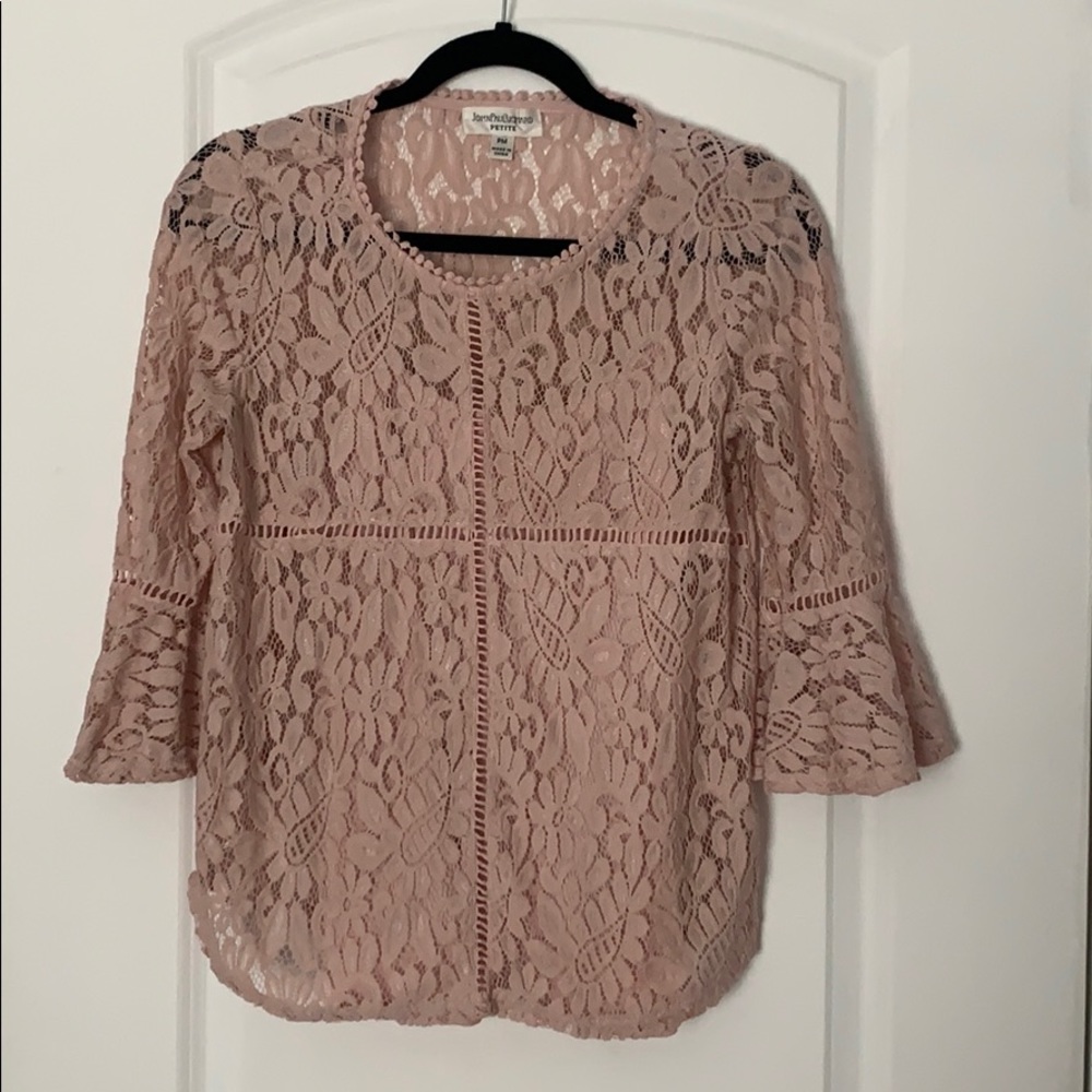 John Paul Richard Lace detail top (worn once)